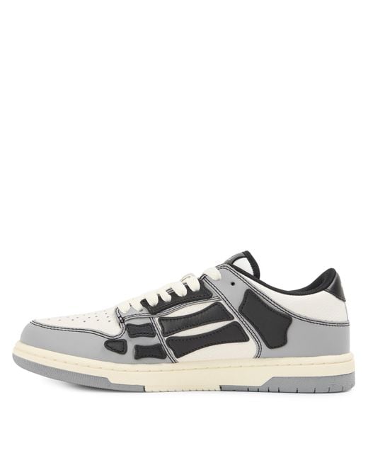 Amiri Blue Skel Low Top Leather Sneakers for men