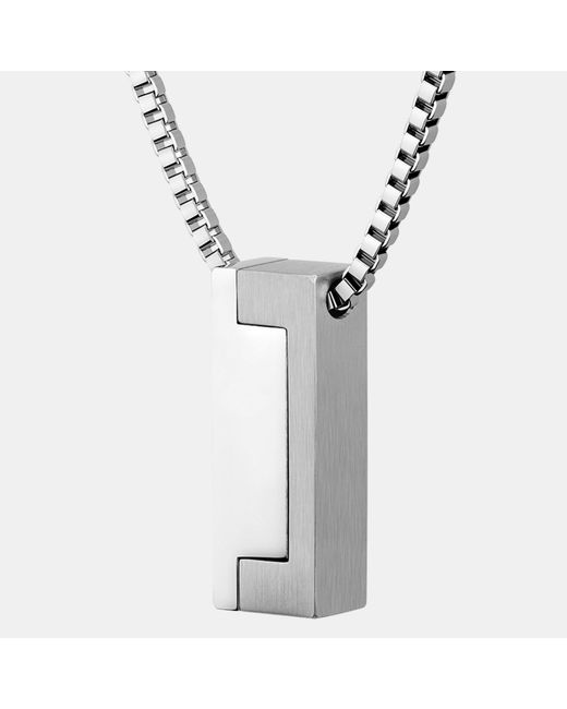 Boss Metallic Gents Stainless Steel Candor Necklace for men