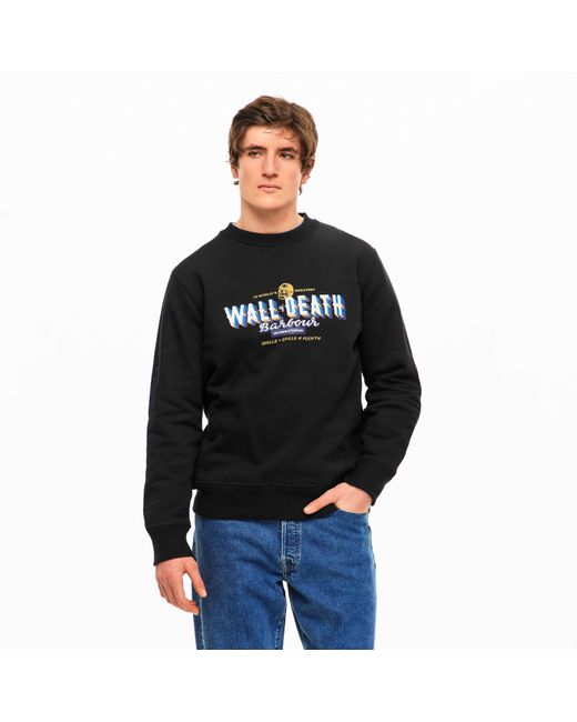 Barbour Blue B.Intl Wall Crew Sweatshirt for men