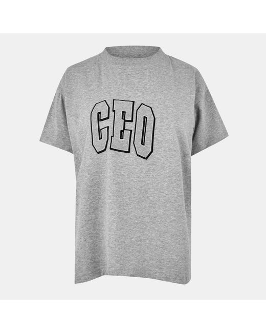 Balenciaga Gray Bal Boxy T-Shirt