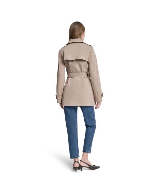 DKNY Blue Trench Coat