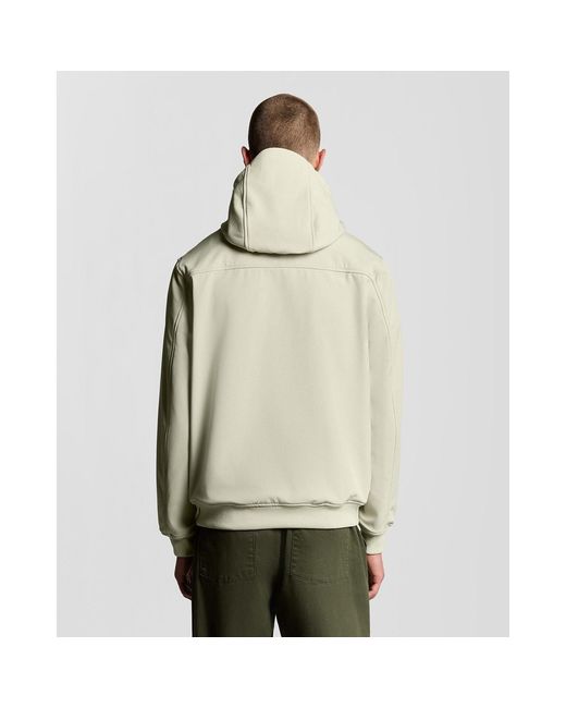 Lyle & Scott White Water-Resistant Windproof Stretch Softshell Jacket for men
