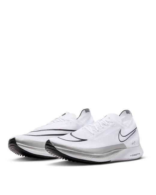 Nike White Zoomx Streakfly Running Shoes for men