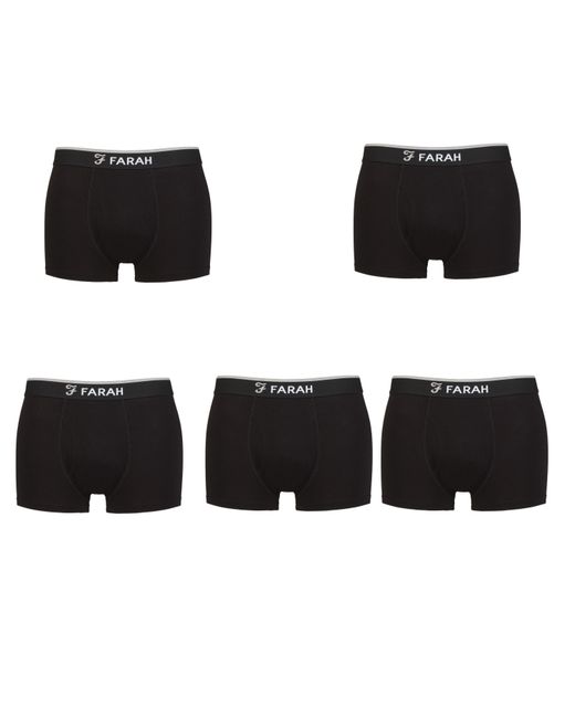 Farah Black Nylon Trunk for men