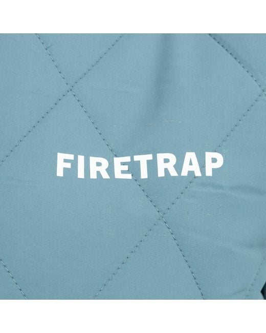 Firetrap Blue Long Sleeve Hip Length Quilted Jacket