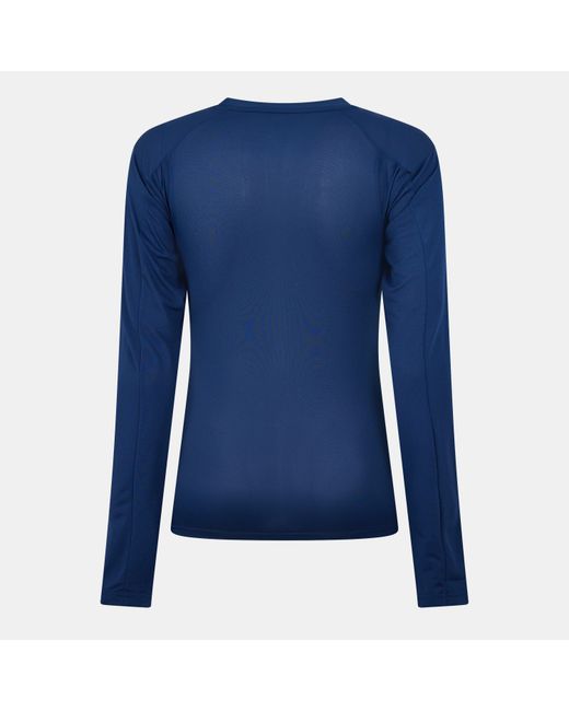 Adidas Blue Long Sleeve Performance Gym Top