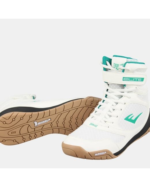 Everlast White Pro Elite Boxing Boots for men