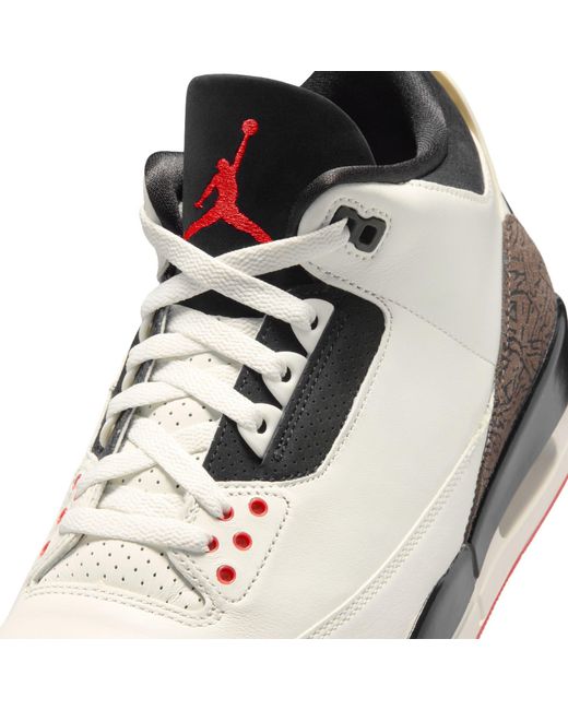 Nike White Nike Jordan Air 3 Trainers for men