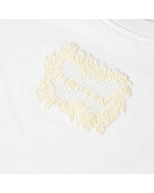 McQueen White Alex Lace Lg T-Shirt Ld63