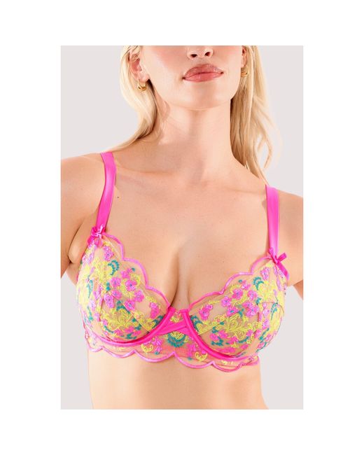 Playful Promises Pink Thea Baroque Embroidery Bra
