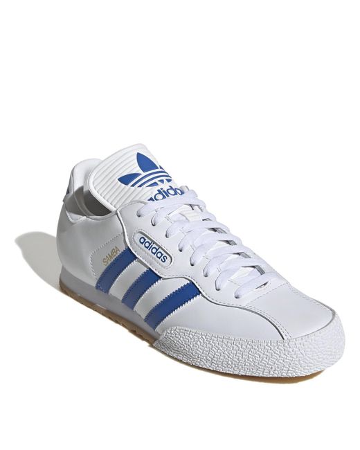 Adidas Blue Samba Super Trainers for men