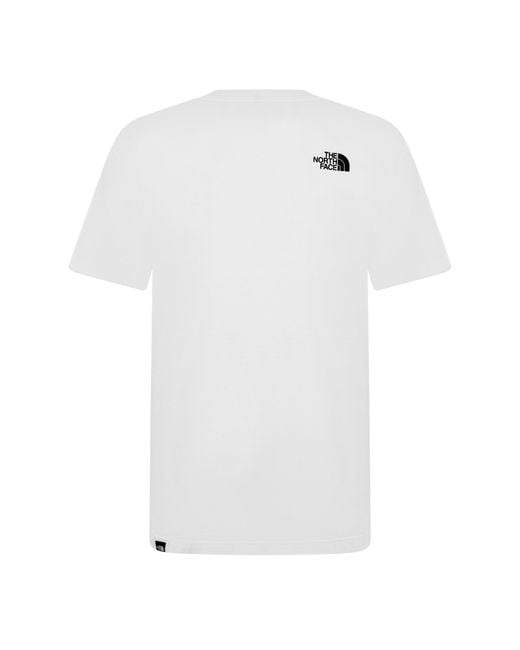 The North Face White Regular Fit Simple Dome T-Shirt for men