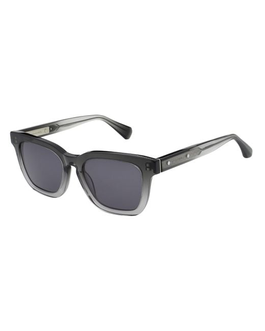 AllSaints Gray Phoenix Round Sunglasses