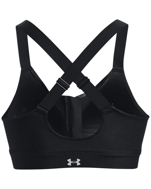 Under Armour Black Zipped Medium Impact Sports Bra