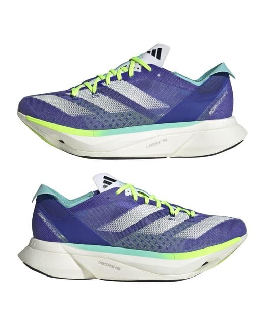 Adidas Blue Adizero Adios Pro Fast Neutral Road Running Shoes