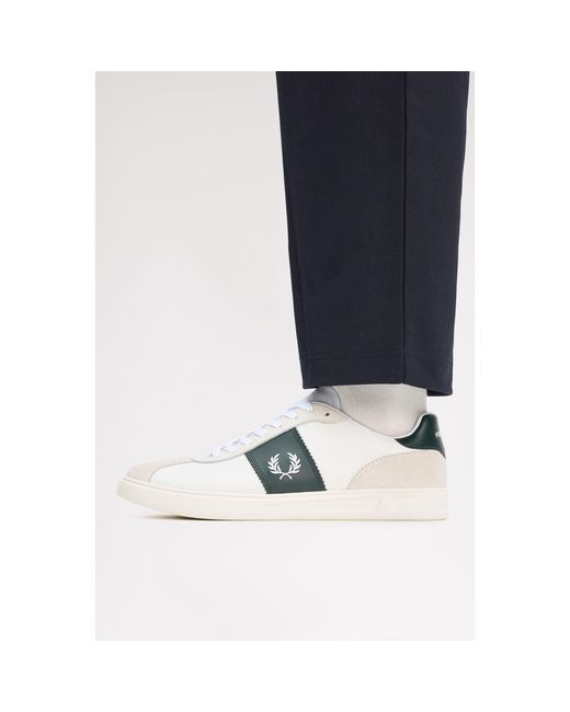 Fred Perry White Low-Top Trainers for men