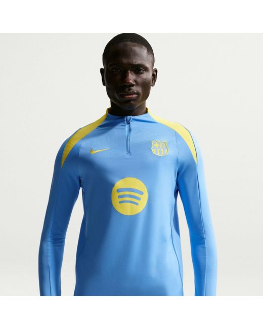 Nike Blue Barcelona Licensed Drill Top for men