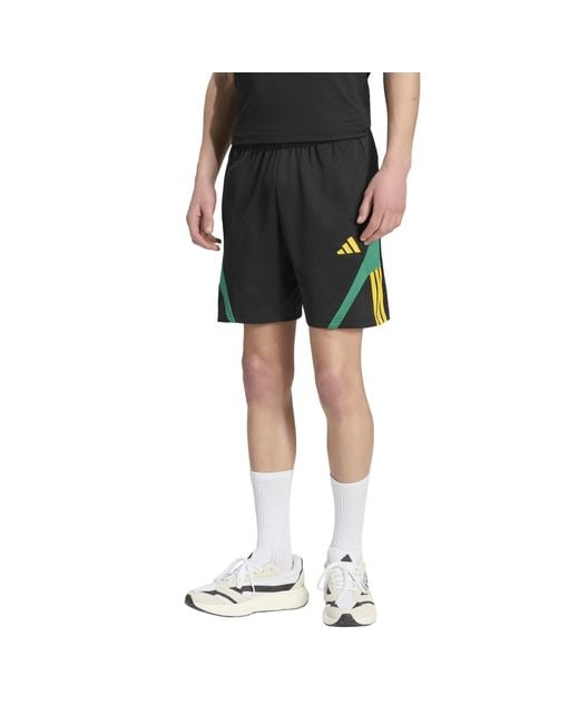 Adidas Black Fleece Jogger Shorts for men