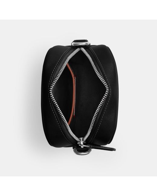 COACH Black Hitch Leather Cross Body Bag