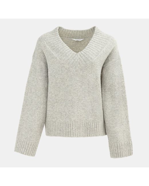 Miso Gray V Neck Knit Jumper