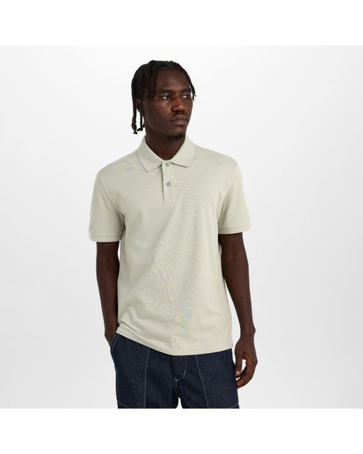 CP COMPANY METROPOLIS Natural Tipped Short Sleeve Polo Shirt for men