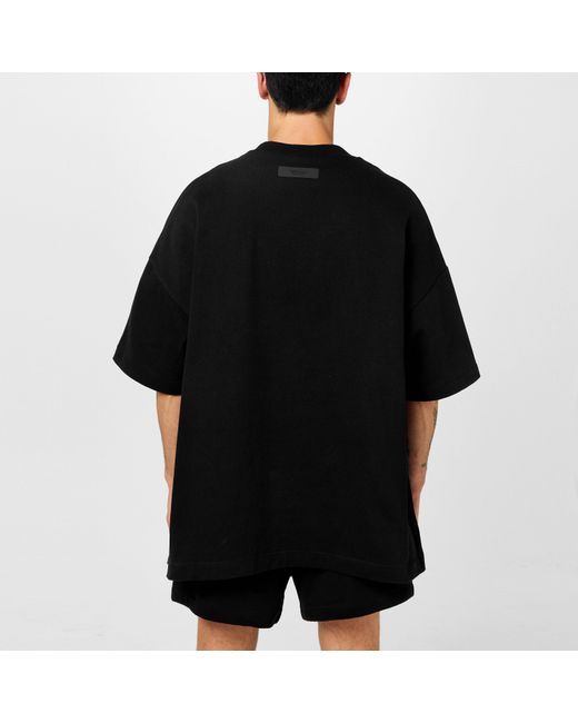 Fear Of God Black Short Sleeve Tee for men