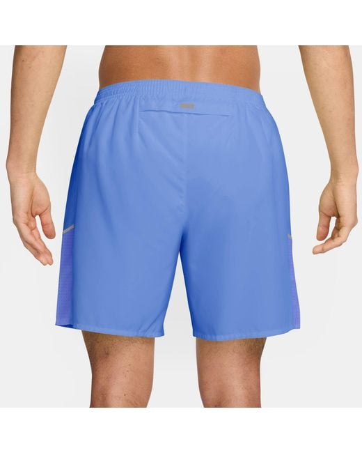 Nike Blue Miler 7 Performance Running Shorts for men