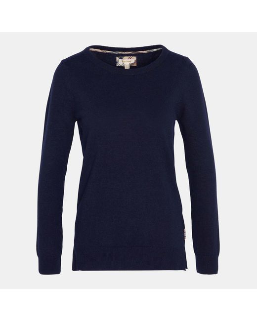 Barbour Blue Pendle Crew Neck Jumper