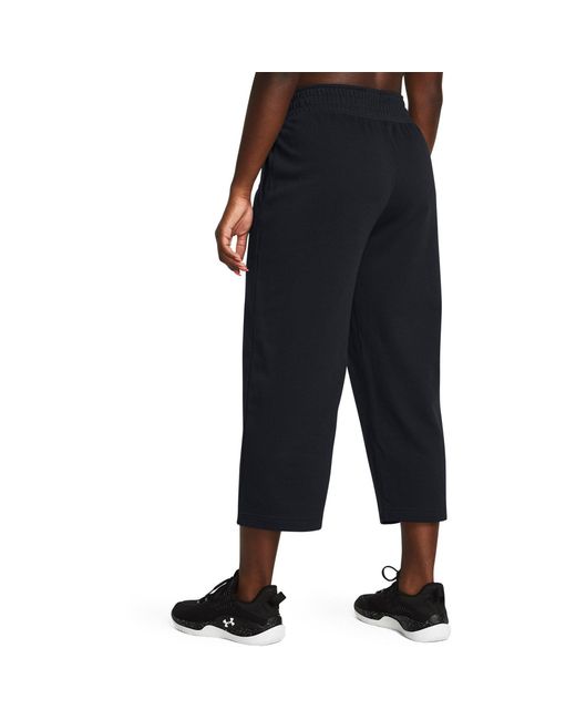 Under Armour Blue Ua Rival Terry Crop Wide Leg Tracksuit Bottom