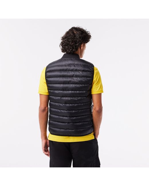 Lacoste Green Quilted Gilet for men