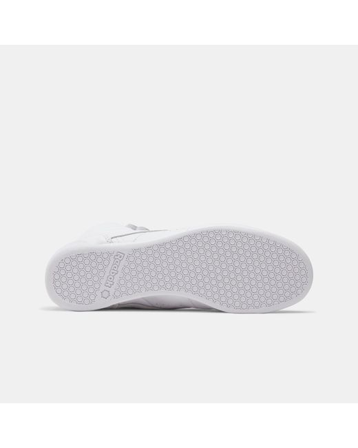 Reebok White Freestyle Hi High-Top Trainers