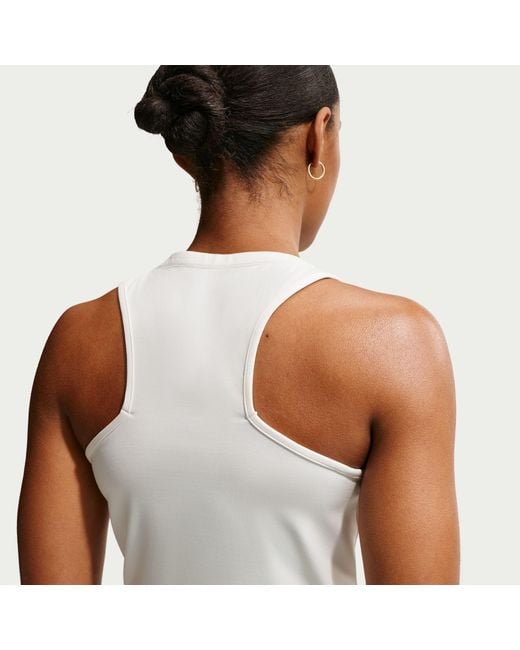 Nike White Acg Dri-Fit Trail Running Tank Top