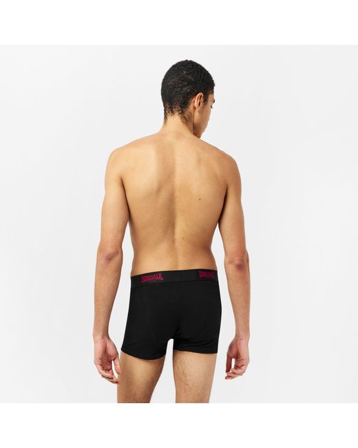 Lonsdale Black Trunk Shorts 2 Pack for men