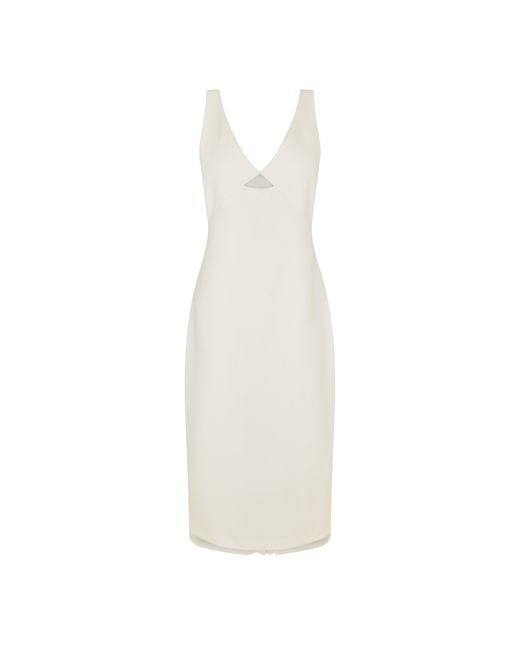 HUGO White Kabari Jersey Skirt