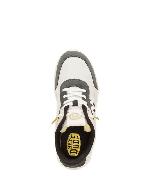 HeyDude White Hayden Shine Trainers