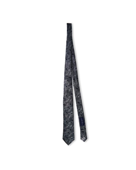 Haines and Bonner Blue Silk Floral Tie for men