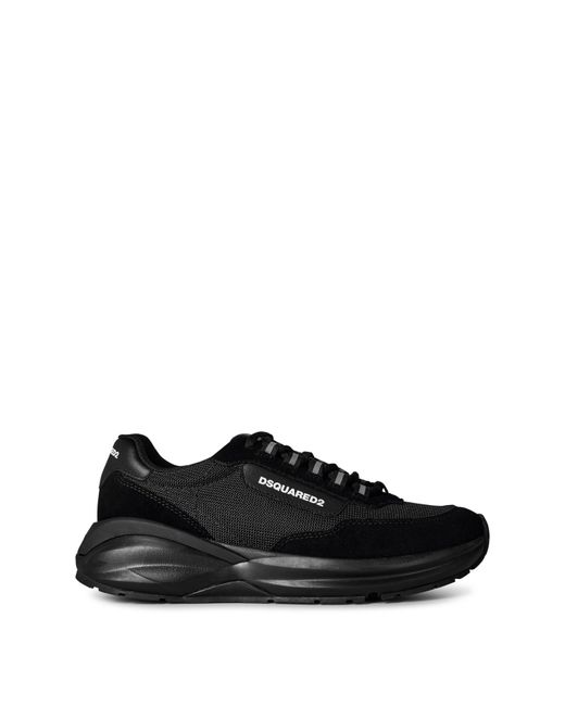 DSquared² Black Suede Dash Sneakers for men