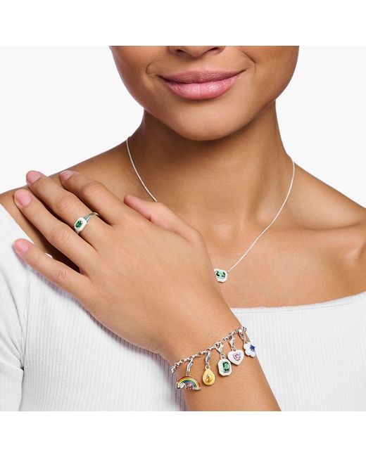 Thomas Sabo Metallic Drop Charm Pendant