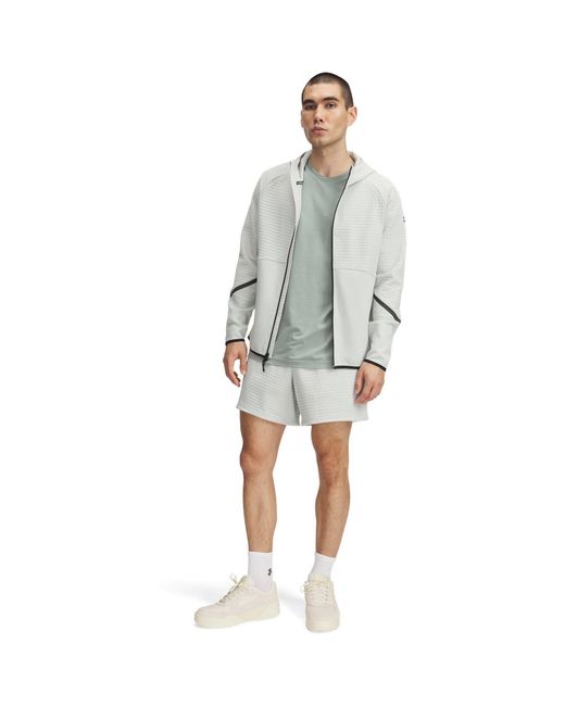 Under Armour Blue Fleece Performance Gym Shorts for men