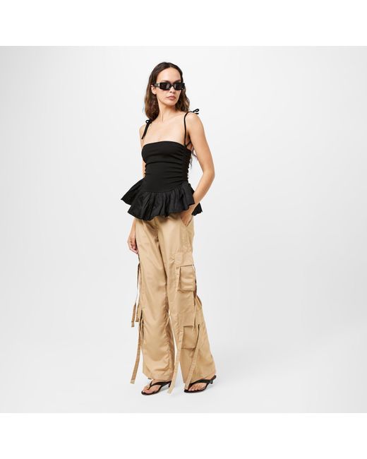 AX Paris Natural Strap Detail Cargo Pants