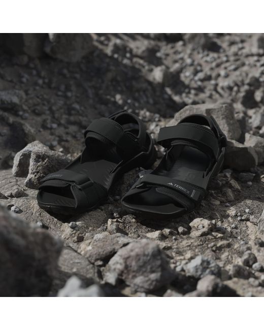 Adidas Black Terrex Hydroterra Sandals for men