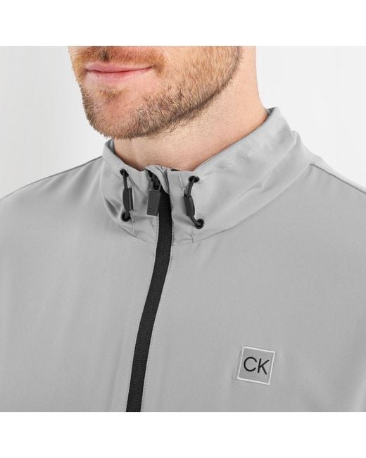 Calvin Klein Gray Performance Golf Jacket for men