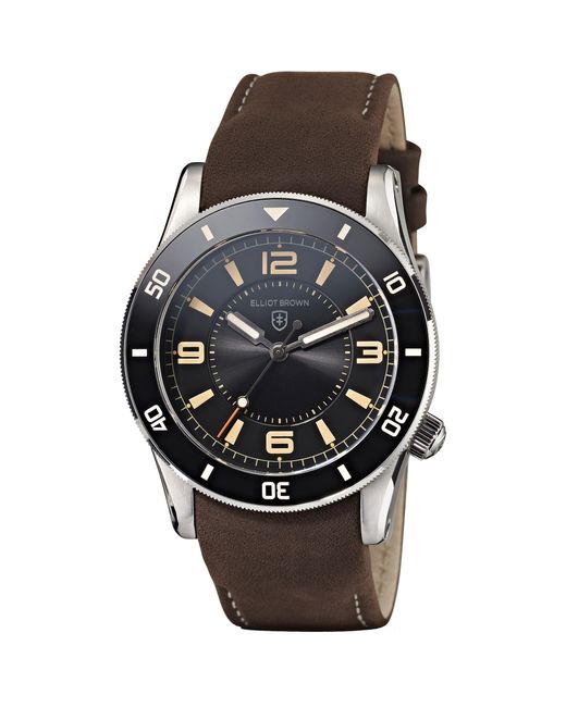 Elliot Brown Black Analogue Quartz Watch for men