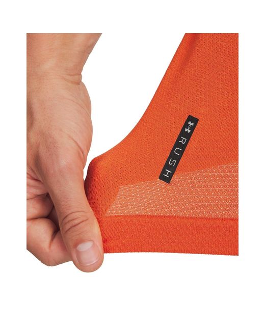 Under Armour Red Vanish Elite Seamless Short Sleeve Base Iridescent for men