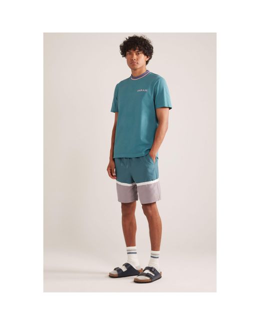 Farah Blue Murphy Swim Shorts for men