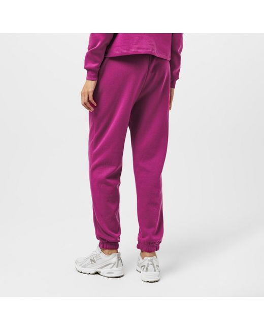 Pieces Purple Heavyweight Closed Hem Fleece Joggers