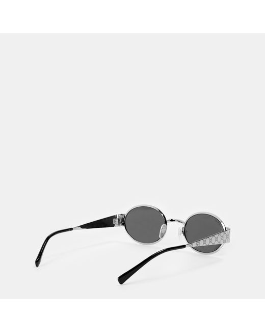 Gucci Metallic Monogram Round Sunglasses