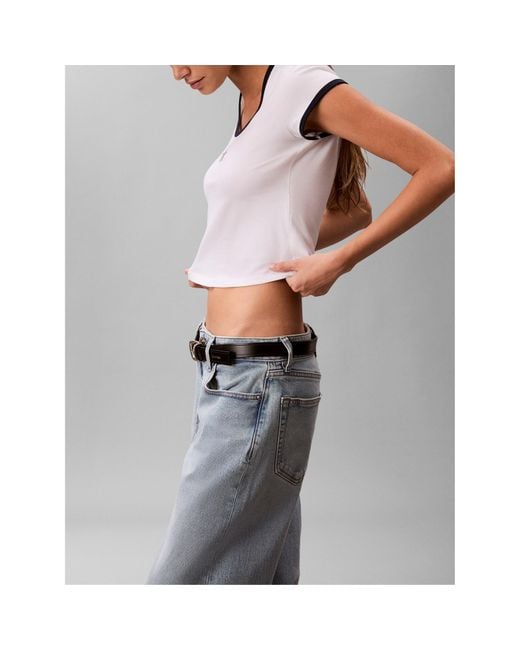 Calvin Klein White Baby Tee