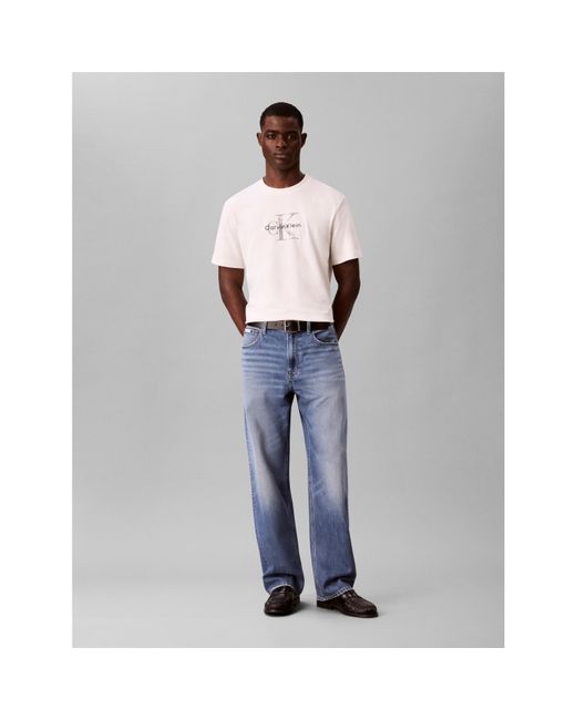 Calvin Klein White Ckj Distressed Mnlgo Sn64 for men