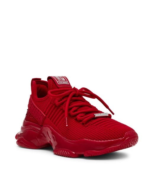 Steve Madden Red Maxilla-R-E Trainers